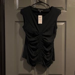 INC Black Sleeveless Shirt